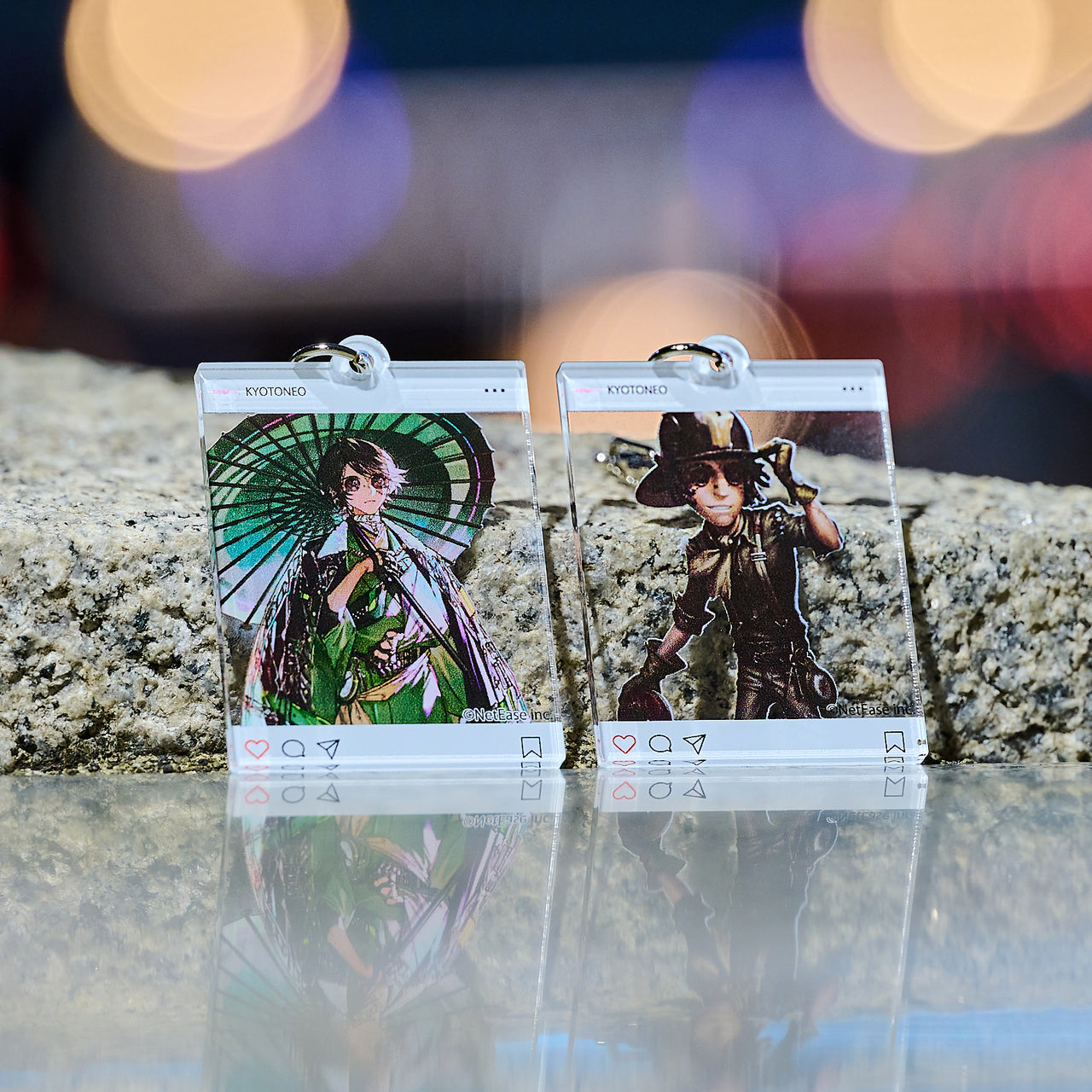 【受注生産11/17〆】村カルキ ×探鉱者 <br>《KYOTO NEO》<br>「ゲーム内デザイン アクリルキーホルダー ペアセット」