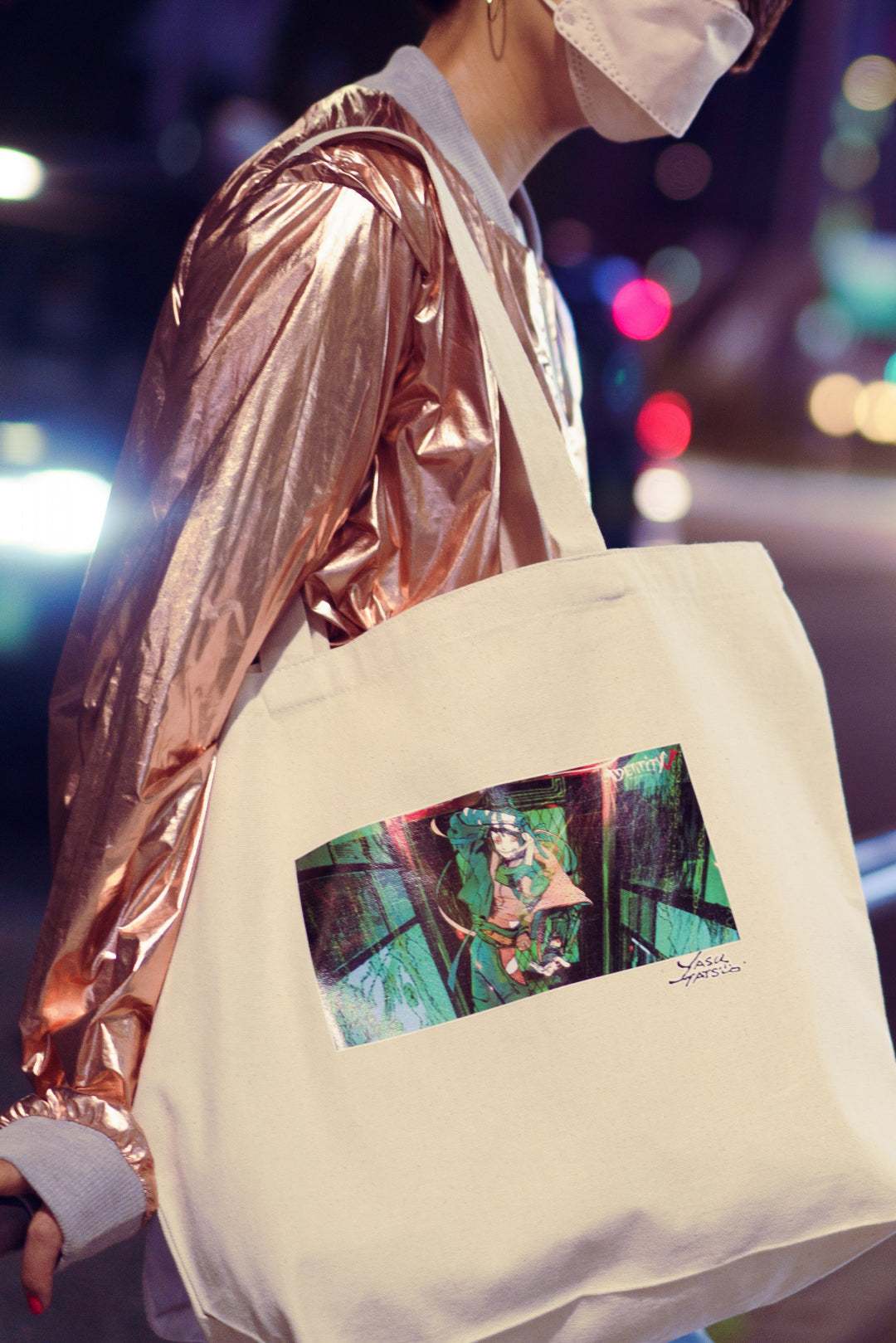 《再販受注受付》ヤスタツ×傭兵<br>「TOKYO NEO」<br>大容量トートバッグ