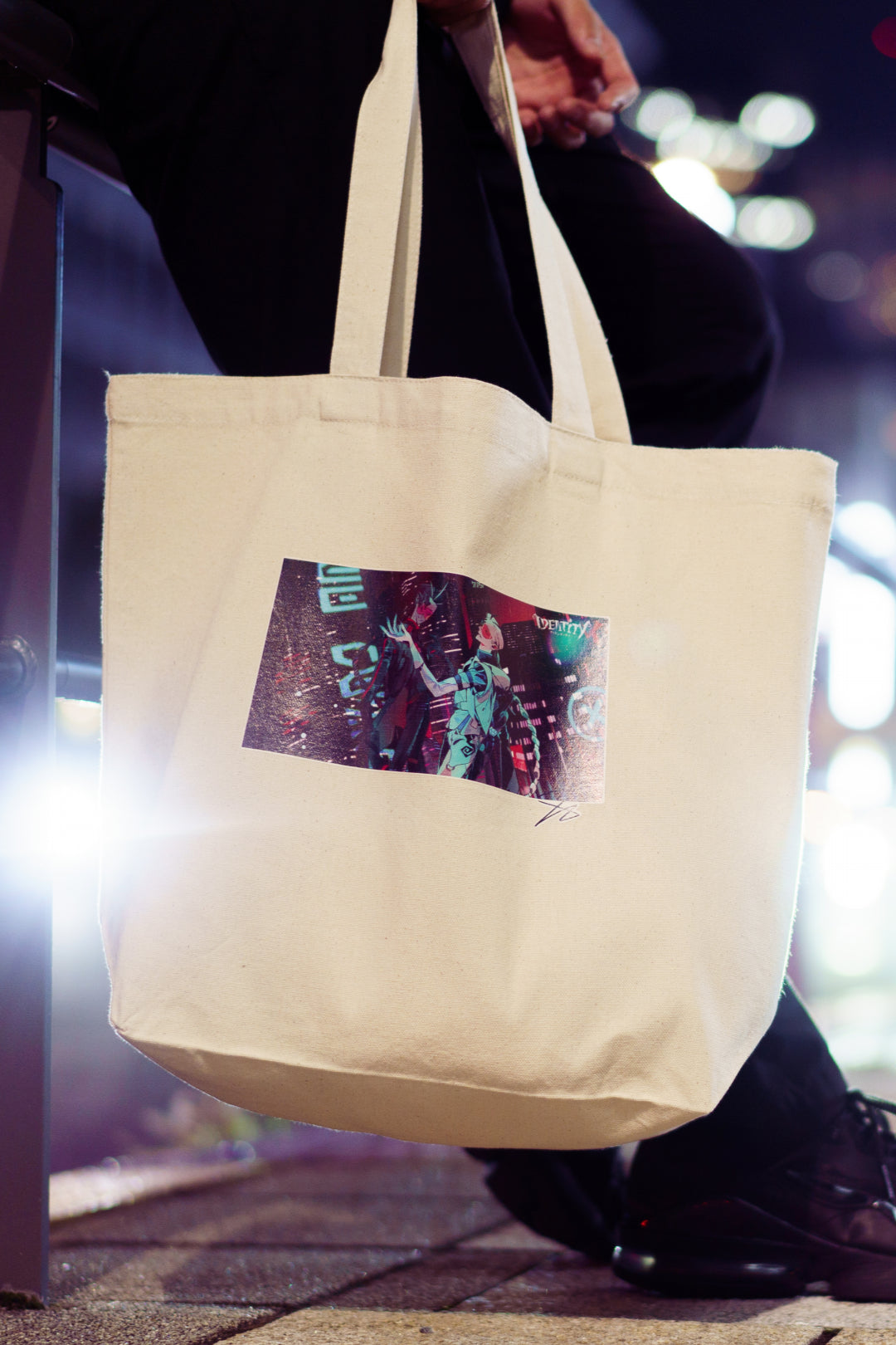 《再販受注受付》WOOMA×白黒無常<br>「TOKYO NEO」<br>大容量トートバッグ