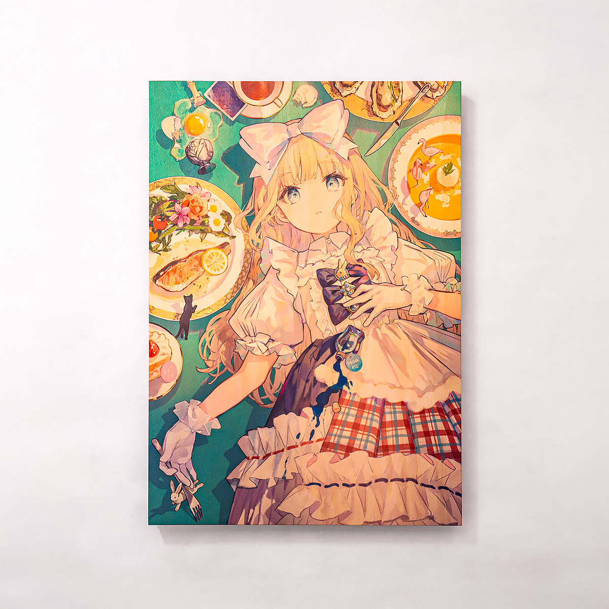 藤ちょこ「木製パネル特殊加工アート（直筆サイン入り）」<br>《秋葉原ドンキCreatorFes第3回》