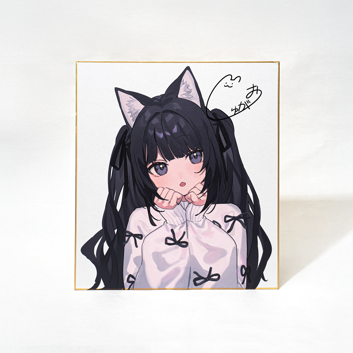 しゅがお「直筆サイン入り色紙+グッズセット」<br>《秋葉原ドンキCreatorFes第3回》