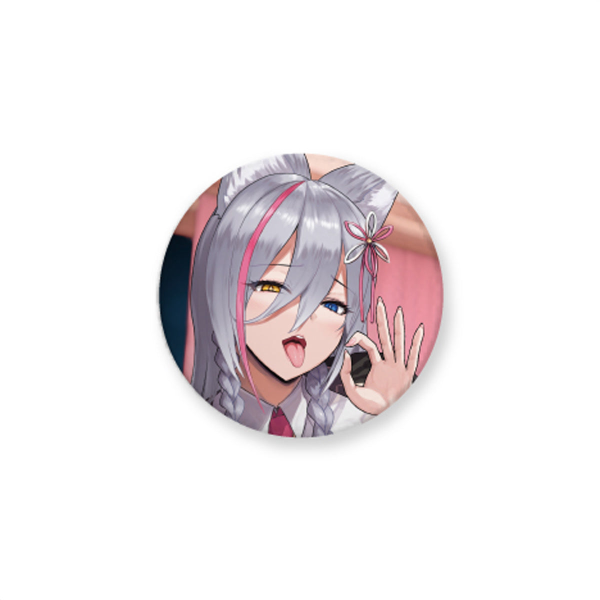 「缶バッジ」<br>《狼ノ宮ヒナギクコラボ》