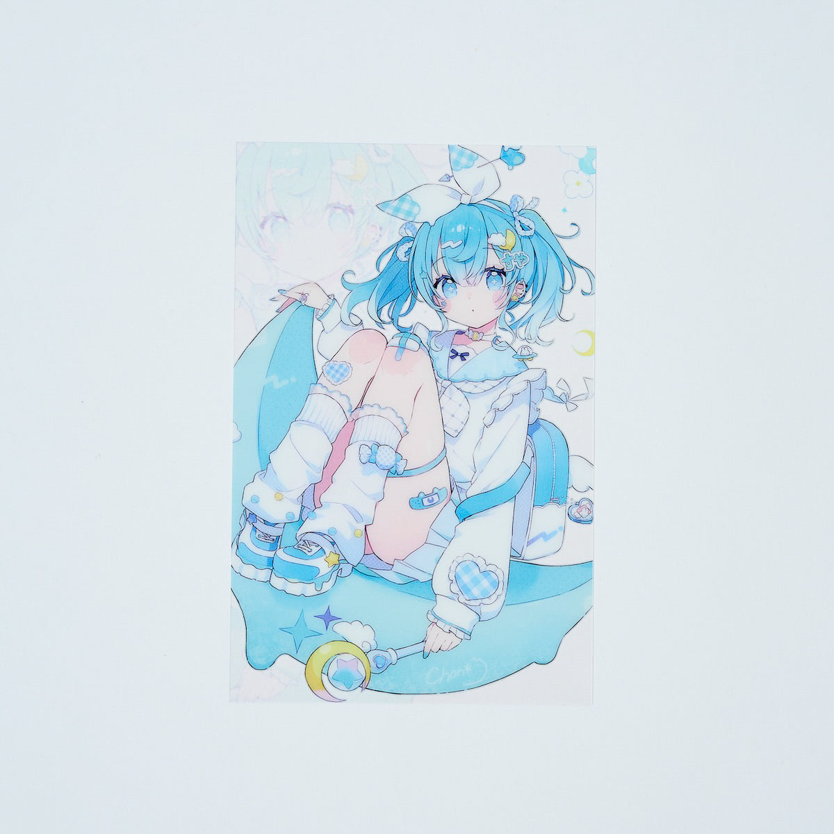 ちょん＊「デジタルサイン付き クリアカード/2種類あり」<br>《彩コレクション24'》