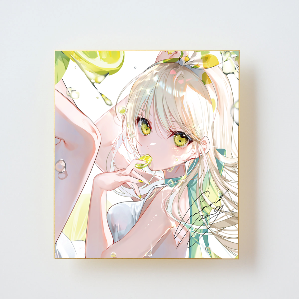 美和野らぐ「サイン入り色紙」《彩コレクション24'》 – ワンスト