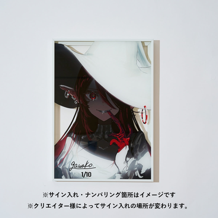 がわこ「直筆サイン付き/アクリル特殊加工アート」<br>《彩コレクション24'》