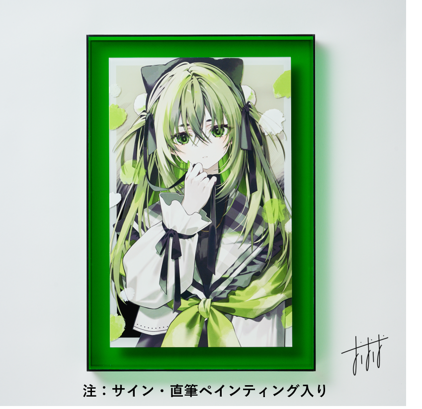 おしおしお「直筆ペインティング加工アクリルアート」《ワンスト おしおしお「直筆ペインティング加工アクリルアート」《ワンスト