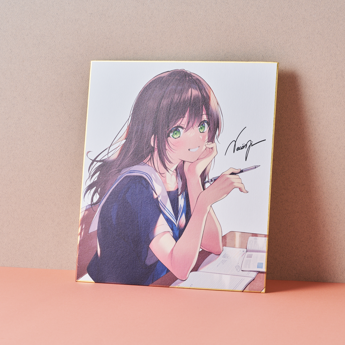 necomi先生　サイン入り色紙 限定SALE，大得価】 necomi先生 サイン入り色紙