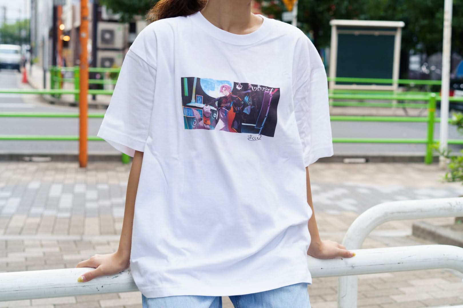 さくしゃ2×写真家「TOKYO NEO」ビッグシルエットTシャツ