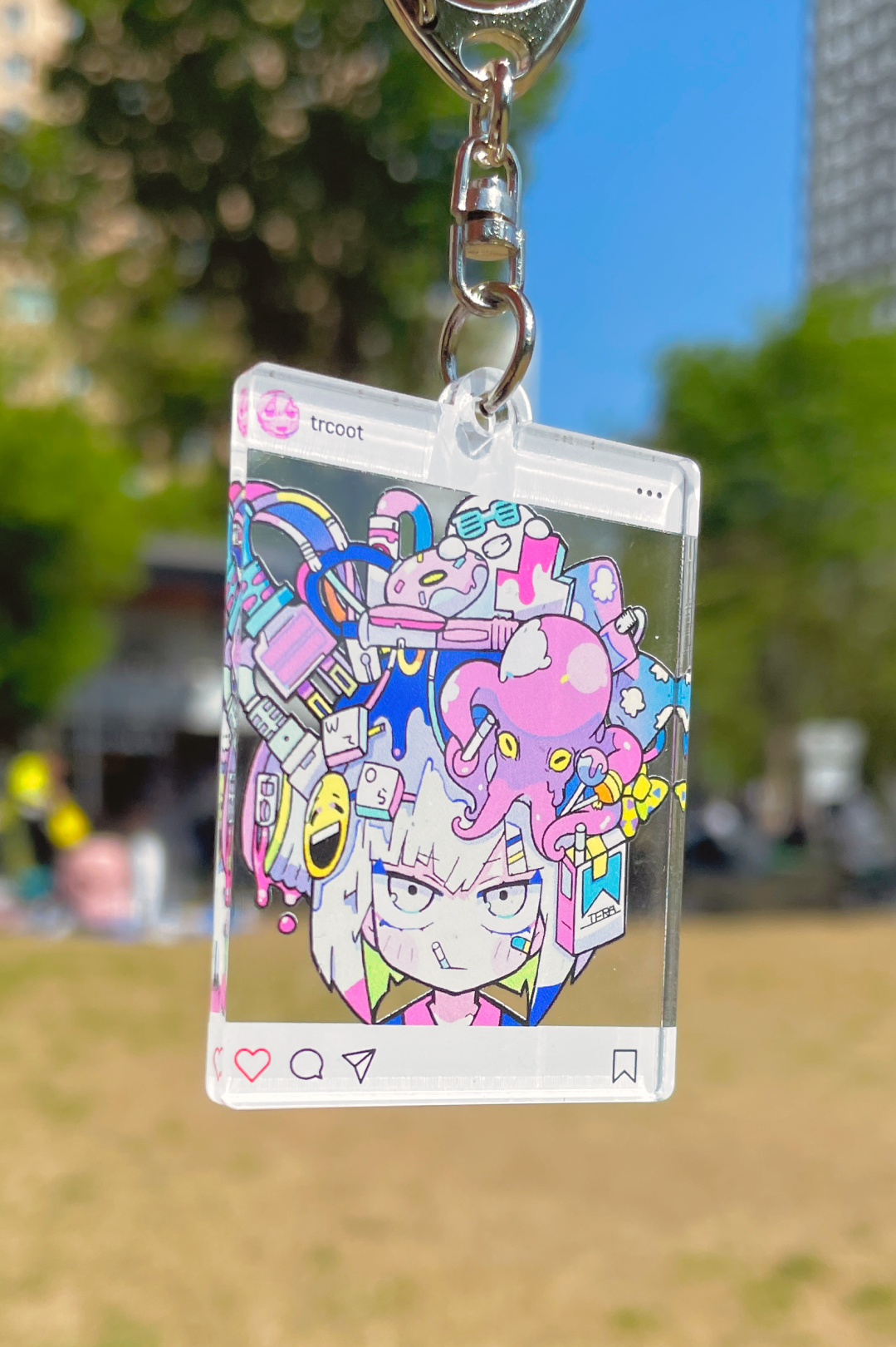 寺田てら<br>「インスタ風透過アクキー」<br>フチなしカット<br>《 23'春コレ 》