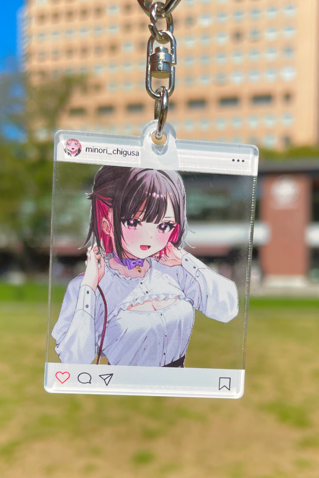 千種みのり<br>「インスタ風透過アクキー」<br>フチなしカット<br>《ワンスト23'春コレ》