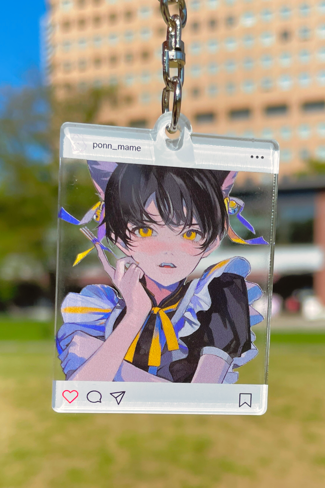 ぽん豆°<br>「インスタ風透過アクキー」<br>フチなしカット<br>《ワンスト23'春コレ》