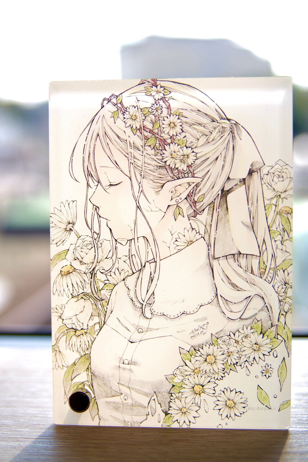 とあるお茶<br>「自然破壊」<br>アクリルアート <br>(11月新作