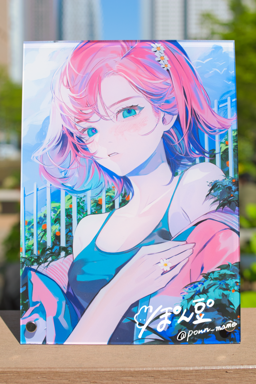 ぽん豆°<br>「直筆サイン入りアクリルアート」<br>(数量限定 / 23'春コレ)