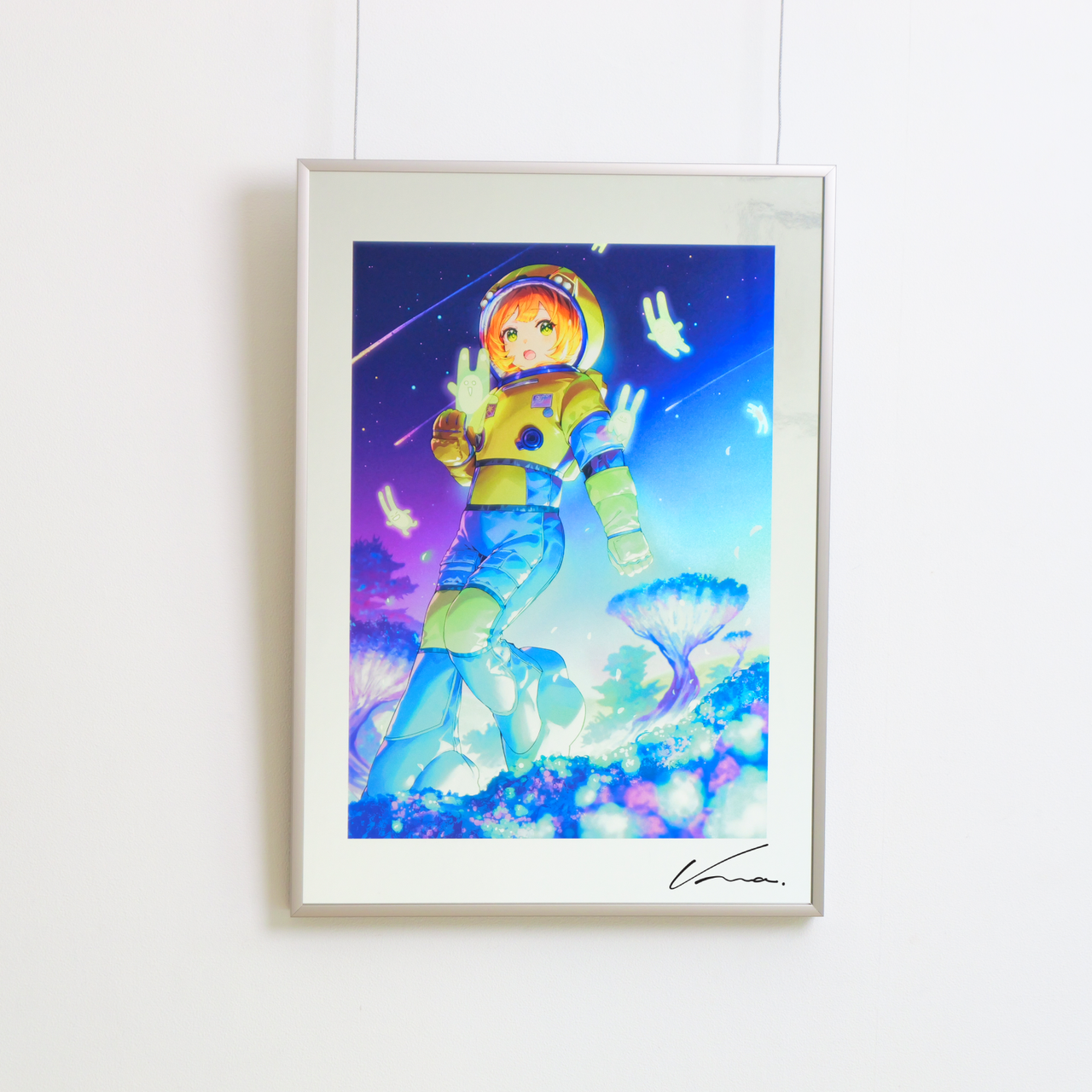 ユウマ「アルミ・アクリル特殊加工アート（A3）」<br>《Autumn Collection23'》