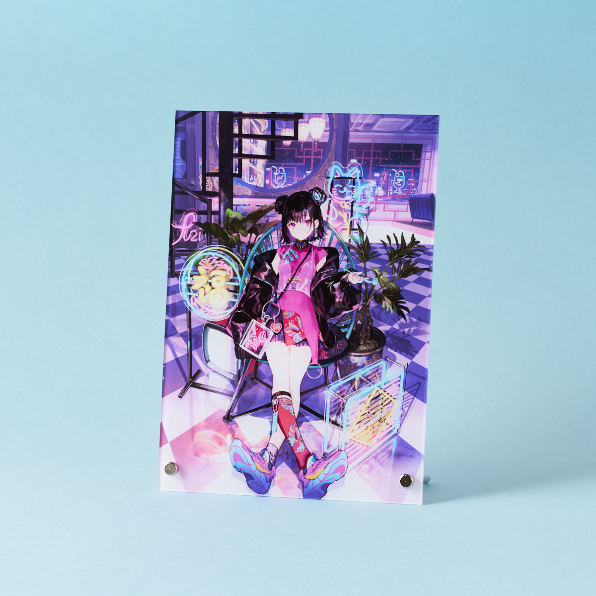 藤ちょこ アクリルアート 藤ちょこ「ミニ卓上アクリルアート」《ワンストTOKIMEKI