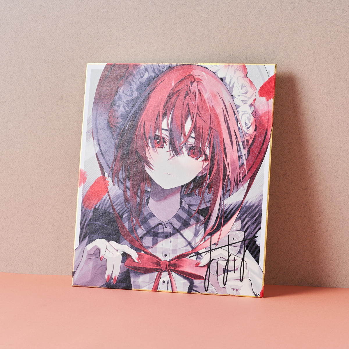 おしおしお「サイン色紙＋短冊アクキー＋チェキステッカー」<br>《ワンストTOKIMEKI コレクション24''》