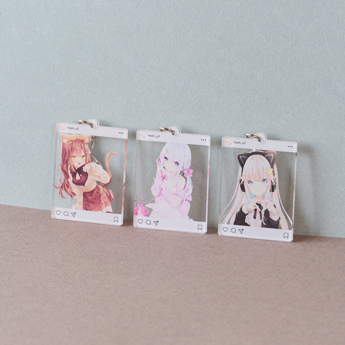 恋二度　香港ファンミ　インスタ風キーホルダー 楽天市場】インスタグラム SNS風 キーホルダー アクリル 名入れ
