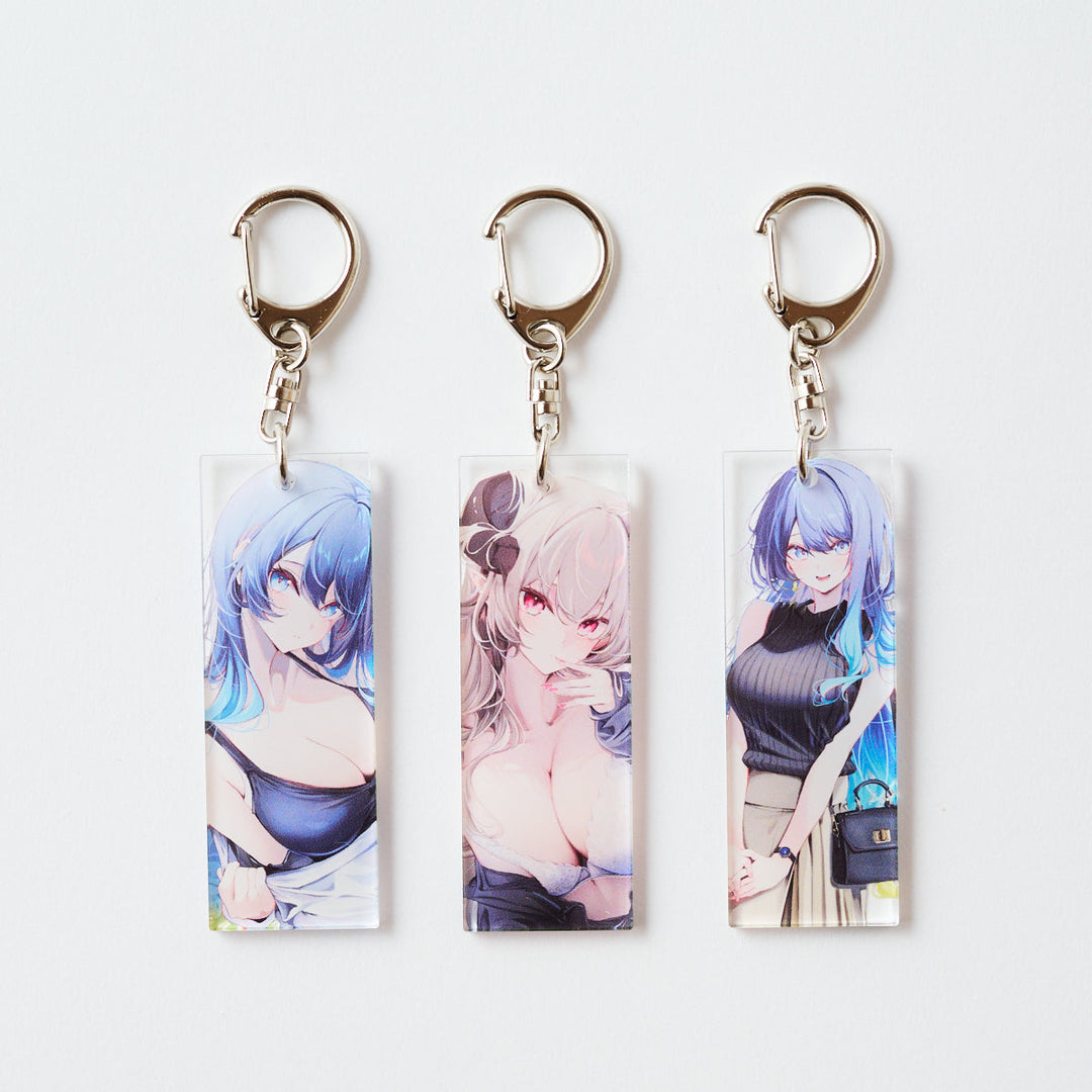こむぴ「サイン入り色紙＋アクキー全種セット」《Winter Collection24