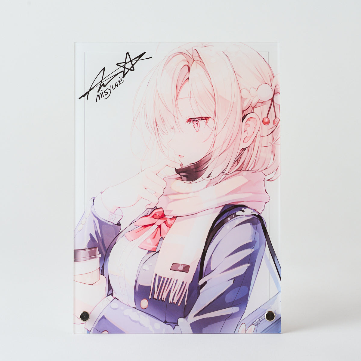 ミシュネ「サイン入りアクリルアート（B5）」<br>《Winter Collection24'》