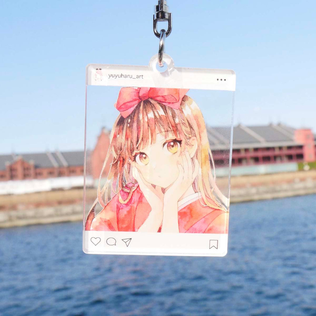 ゆゆはる「インスタ風アクキー」《ワンスト Winter Collection24